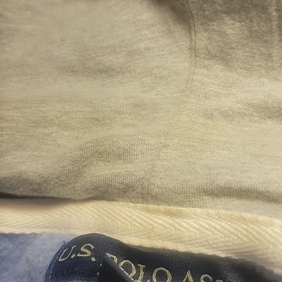 US POLO ASSN. Blue and Gray Zip Up Hoodie Jacket XL - Picture 9 of 9